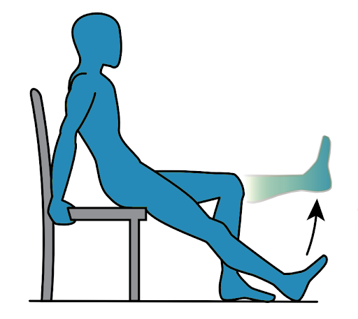 Seated Straight Leg Raises for helping lower back pain and upper back pain